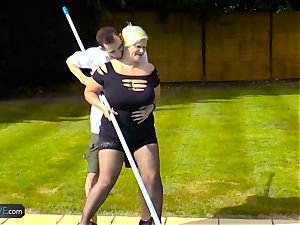 AgedLovE Lacey Starr ravaging Poolboy hardcore