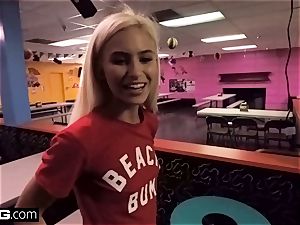 tiny teenager Kiara heads from skating rink to deep throating salami